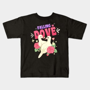 Falling in Dove Kids T-Shirt